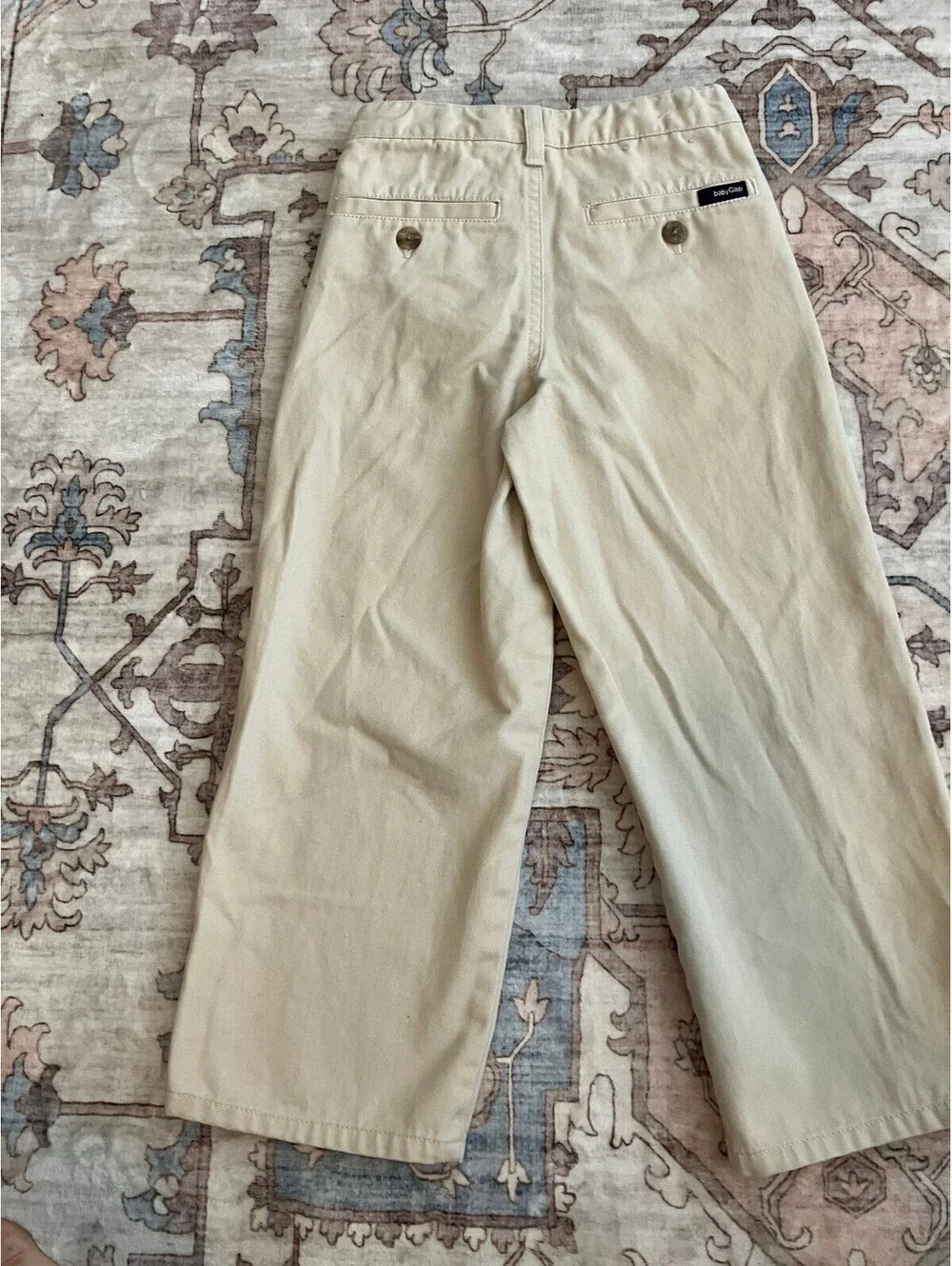 Baby Gap Toddler 5 Years Khaki Chino Trousers Flat Front Adjustable Waist